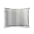 thumbnail image 1 of Martha Stewart Collection Modern Stripe Flannel Standard Sham, Gray, 20 x 28, 1 of 2