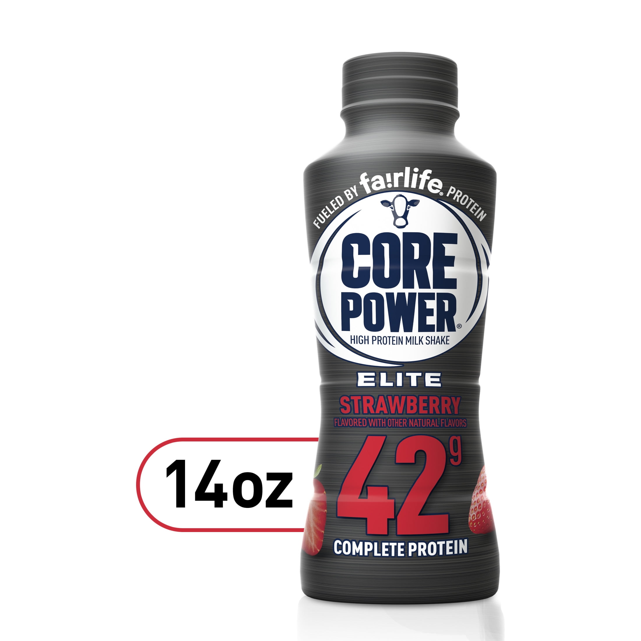 Core Power High Protein Shake, Strawberry, 42g Bottle, 14 fl oz
