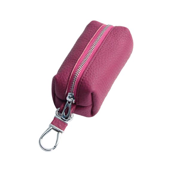 HCTSHG Leather Purse Leather Car Key Holder Bag Hand-held Small Change Purse Keychain Card Holder Keychain Pouch Small Keychain Wallet for Women and Men 
