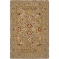 thumbnail image 5 of SAFAVIEH Anatolia Tracy Traditional Wool Area Rug, Tan/Ivory, 4' x 4' Round, 5 of 10