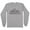 Grey, variant on Skyline Indianapolis Indiana Long Sleeve Shirt Unisex Medium White