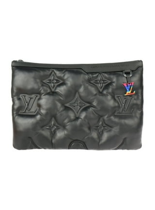 LOUIS VUITTON Authentic Men's Epi Pochette Jules GM LV Circle Clutch Bag  Black