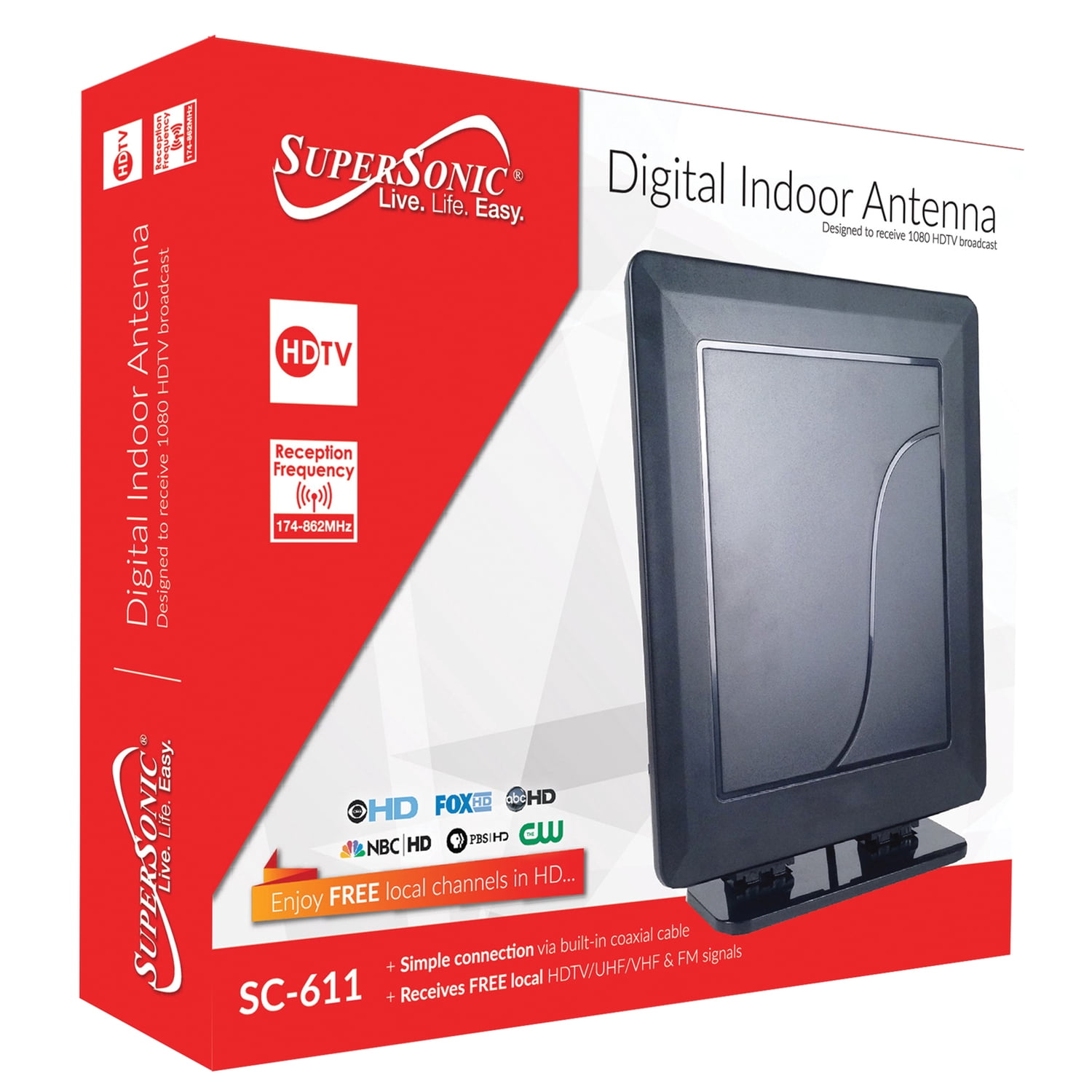 Supersonic HDTV Digital Indoor Antenna