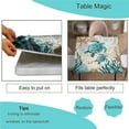 thumbnail image 3 of Elastic Edge Fitted Square Tablecloth, Blue Green Ocean Turtle Polyester Table Cover, for Indoor Holiday Family Banquet and Outdoor Patio Use, Fit for 32" x 32"Square Table, 3 of 4