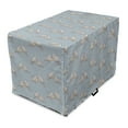thumbnail image 1 of Polka Dots Dog Crate Cover, Little Titmouse Birds on Tree Branches Pastel Winter Season Friendship, Easy to Use Pet Kennel Cover Small Dogs Puppies Kittens, 7 Sizes, Blue Grey and Dust, by Ambesonne, 1 of 6