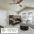 thumbnail image 6 of Ultra Quiet 52" Solid Wood Ceiling Fan with Lights and Remote Control, Reversible Blades, 3-Speed, Dimmable LED Kit, Matte Black, 6 of 7