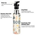 thumbnail image 3 of Yayeee 20oz Insulated Water Bottle Double Wall Stainless Steel with Flip Straw Lid, Halloween Cute Pumpkins, 3 of 7