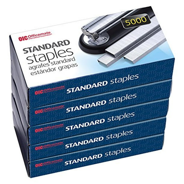 Officemate Standard Staples, 5 Boxes General Purpose Staple (91925