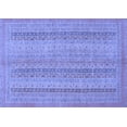 thumbnail image 1 of Ahgly Company Indoor Rectangle Abstract Blue Modern Area Rugs, 5' x 8', 1 of 4