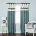 thumbnail image 6 of Best Home Fashion, Inc. Heavyweight Striped Semi-Sheer Grommet Curtain Panels (Set of 2), 6 of 6
