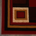 thumbnail image 4 of Home Dynamix Ariana Mey Contemporary Colored Block Area Rug, Red/Brown, 3-Piece Set, 4 of 5