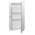 thumbnail image 4 of Zenna Home Frameless Mirror Rectangle Steel Medicine Cabinet, 16" x 26", Recessed or Surface-Mount, 4 of 5
