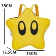 thumbnail image 2 of Yellow Star Backpack Pu Cute School Bag Large Capacity, 2 of 5