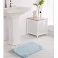 thumbnail image 2 of Bathroom Rug Non Slip Bath Mat for Bathroom (16 x 24, Light Blue) Water Absorbent Soft Microfiber Shaggy Bathroom Mat Machine Washable Bath Rug for Bathroom Thick Plush Rugs for Shower, 2 of 6