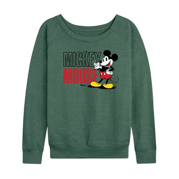 Disney - Mickey & Friends - Original Mickey - Women's Lightweight French Terry Long Sleeve Shirt