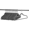 thumbnail image 5 of Zober Velvet Ultra Slim Non Slip Shirt Hangers, 50 Pack, Gray, 5 of 6