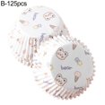thumbnail image 2 of Muffin Cake Baking Cups 125Pcs Bakeware Heat-resistant Great Cartoon Large Cupcake Paper Cups, 2 of 5