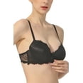 thumbnail image 2 of phistic Women Lace Overlay Padded Underwire Bra (Regular & Plus Size 34A- 40D), 2 of 3