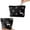 Black, variant on 2pcs Makeup Bag Set,Flower Cotton Linen for Women Gift Cute Travel Cosmetic Purse with Zipper Small Toiletry Bag Organizer