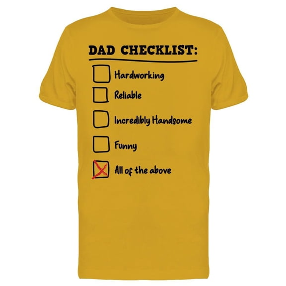 Dad Checklist Men's T-shirt