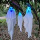 thumbnail image 1 of Paquete de 3 Decoraciones Led de Halloween JanHm Decoraciones de fantasmas colgantes blancas linterna decorativa, 1 of 3