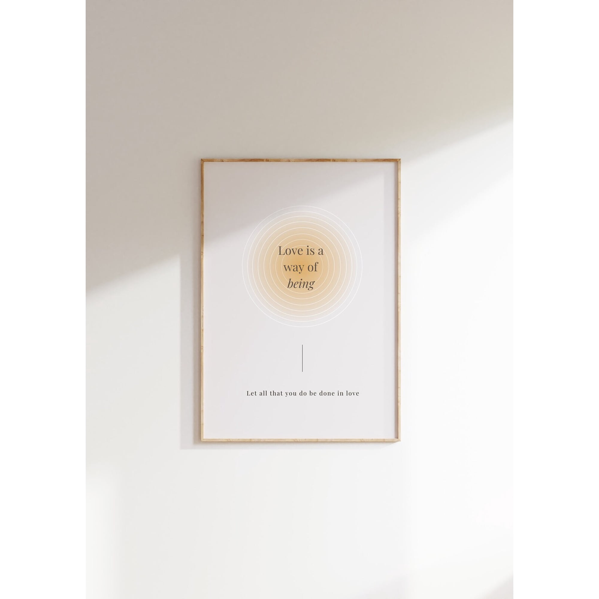 Love Is A Way Of Being Modern Art Print • Motivational Quote Print • Love Quotes Wall Art • Aura Modern Quotes Poster Wall Art Modern Wall Decor 8x12 UNFRAMED