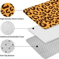 thumbnail image 5 of Yellow and Black Of Leopard Print Bathroom Rugs Sets 3 Piece,Toilet Cover Set,Absorbent Non Slip Bathroom Mats Sets with U-Shaped Contour Rug Toilet Rug Set, 5 of 5