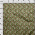 thumbnail image 2 of oneOone Viscose Chiffon Fabric Leaves & Floral Block Print Fabric By The Yard 42 Inch Wide, 2 of 4