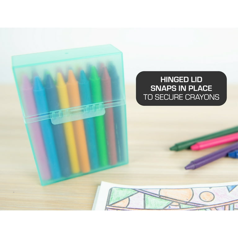 Its Academic Crayon Storage Box. No More Lost Or Broken Supplies. Assorted  Colors (No Color Choice) 2 Boxes