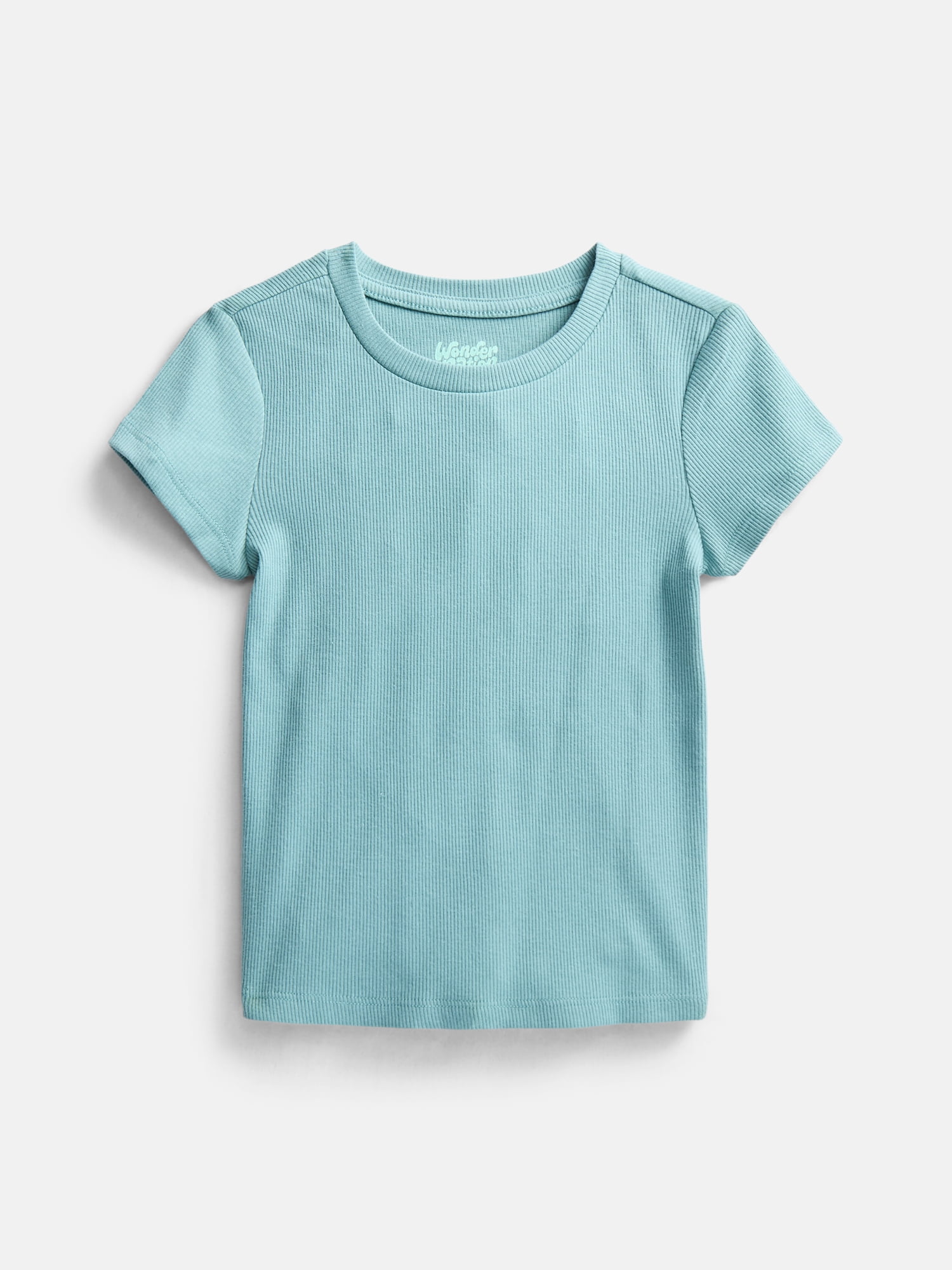 Wonder Nation Little Girls Tee and Pinafore, 2-Piece Outfit Set, Sizes 4-10