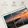 thumbnail image 6 of Elephant Stock Lighthouse Pastel Sunset Wall Art - Horizontal Multi Panel Canvas - Living Room Wall Decor - Nautical Multi Panel - Beige And Blue Decor - 45" x 28", 6 of 8