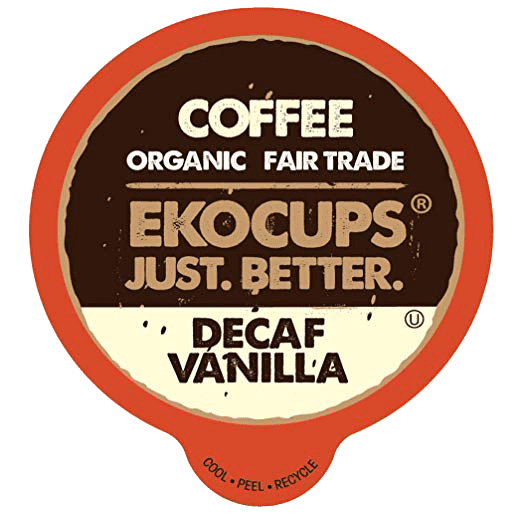 EKOCUPS Vanilla Organic Decaf Coffee 