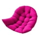 thumbnail image 5 of Cojín colgante para silla con forma de huevo, suave, para oficina, jardín e interior. Rosa roja, 5 of 9