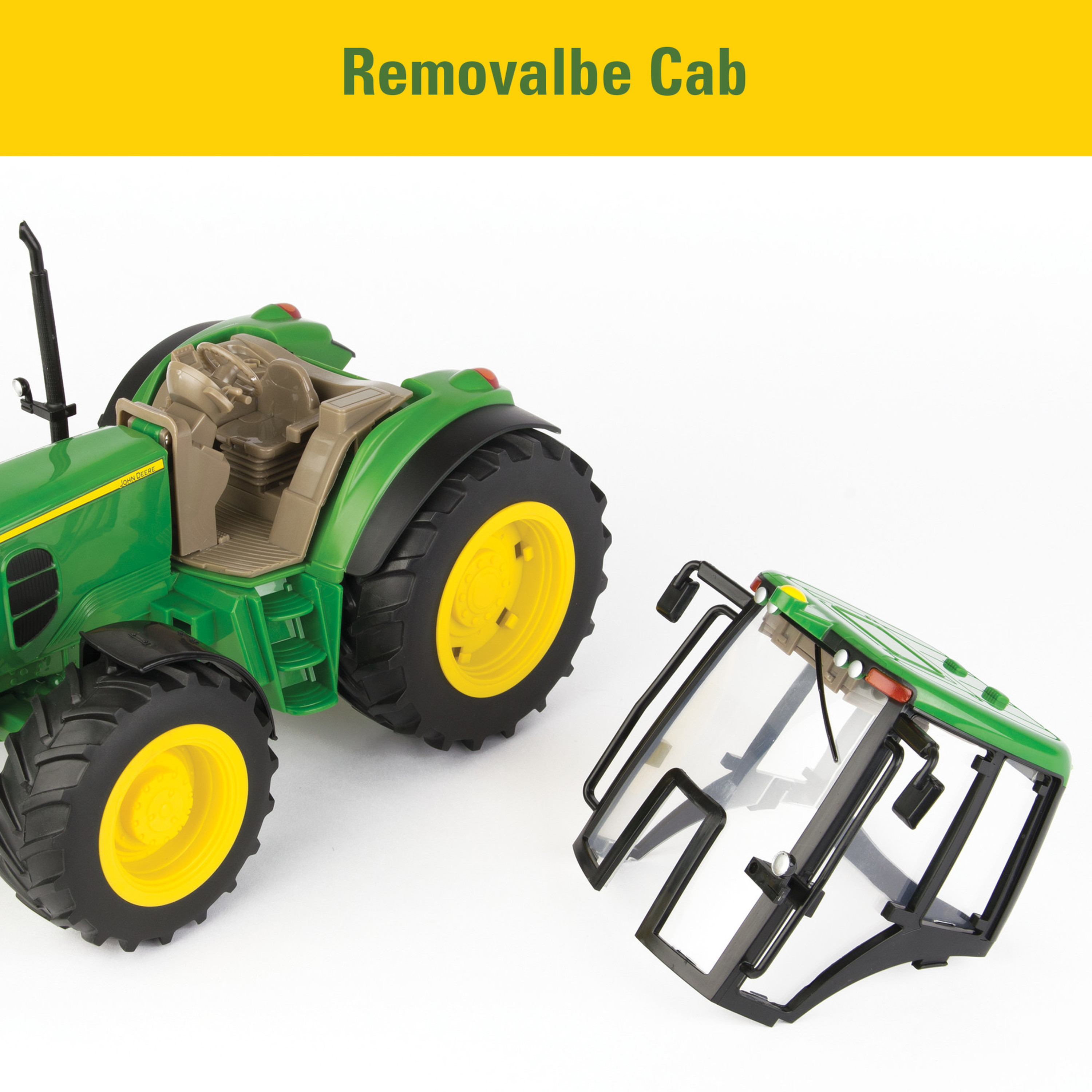 John Deere Big Farm Toy Tractor, 7430 Tractor with Wagon, 1:16 Scale - image 2 of 9