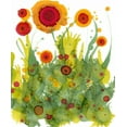 thumbnail image 2 of Baynes, Cheryl 26x31 White Modern Wood Framed Museum Art Print Titled - Poppy Whimsy II, 2 of 4