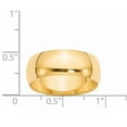 thumbnail image 2 of Primal Gold 14 Karat Yellow Gold 8mm Half-Round Wedding Band, 2 of 4