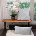 thumbnail image 2 of Parkland Collection Cristal Transitional Quilted Gray Throw Pillow, 2 of 7