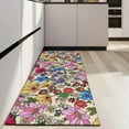 thumbnail image 4 of Pioneer Flower Floral Print Pattern Kitchen Rug Mat,Kitchen Runner Rugs Non Skid Washable,Decorative Kitchen Floor Mats for Kitchen,Sink,Laundry,17"X47", 4 of 5