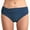 Blue, variant on Csndyce Women Mid Waisted Bikini Bottom Retro Ruched Tummy Control Swim Shorts Solid Brief Female