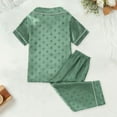 thumbnail image 5 of Zszcpp Infant Baby Girl Pajamas Outfits Set Pj'S Boys Dot Polka Print T-Shirt Loungewear Button Down Pants Set Short Sleeve Sleepwear Clothes Sets, 5 of 5