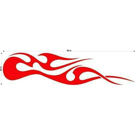 Auto Truck Car Boat Side Flames Tribal Decal Sticker TF003