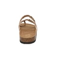 thumbnail image 2 of Women’s Cork Footbed Sandals – Double Buckle Slip-On with Toe Loop, Comfortable Summer Slide Sandals for Walking & Casual Wear, 2 of 5