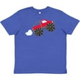 thumbnail image 3 of Inktastic Red Monster Truck Action Youth T-Shirt, 3 of 5