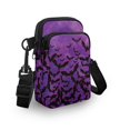 thumbnail image 3 of HELLHERO Bat Pattern Design Underarm Shoulder Bag, Double Layer, Casual Travel Polyester 4.33x1.97x7.09, 3 of 7
