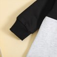 thumbnail image 6 of TOWED22 Toddler Baby Boy Clothes Color Block Long Sleeve Sweatshirt Tops + Pants Fall Winter Outfits 2 Piece Set, 6 of 9