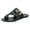 Green, variant on Women's Flat Sandals Lightweight Slip On Thong Sandals Non Slip Beach Vacation Slippers Casual Floral Flip Flops Brown Size 8.5