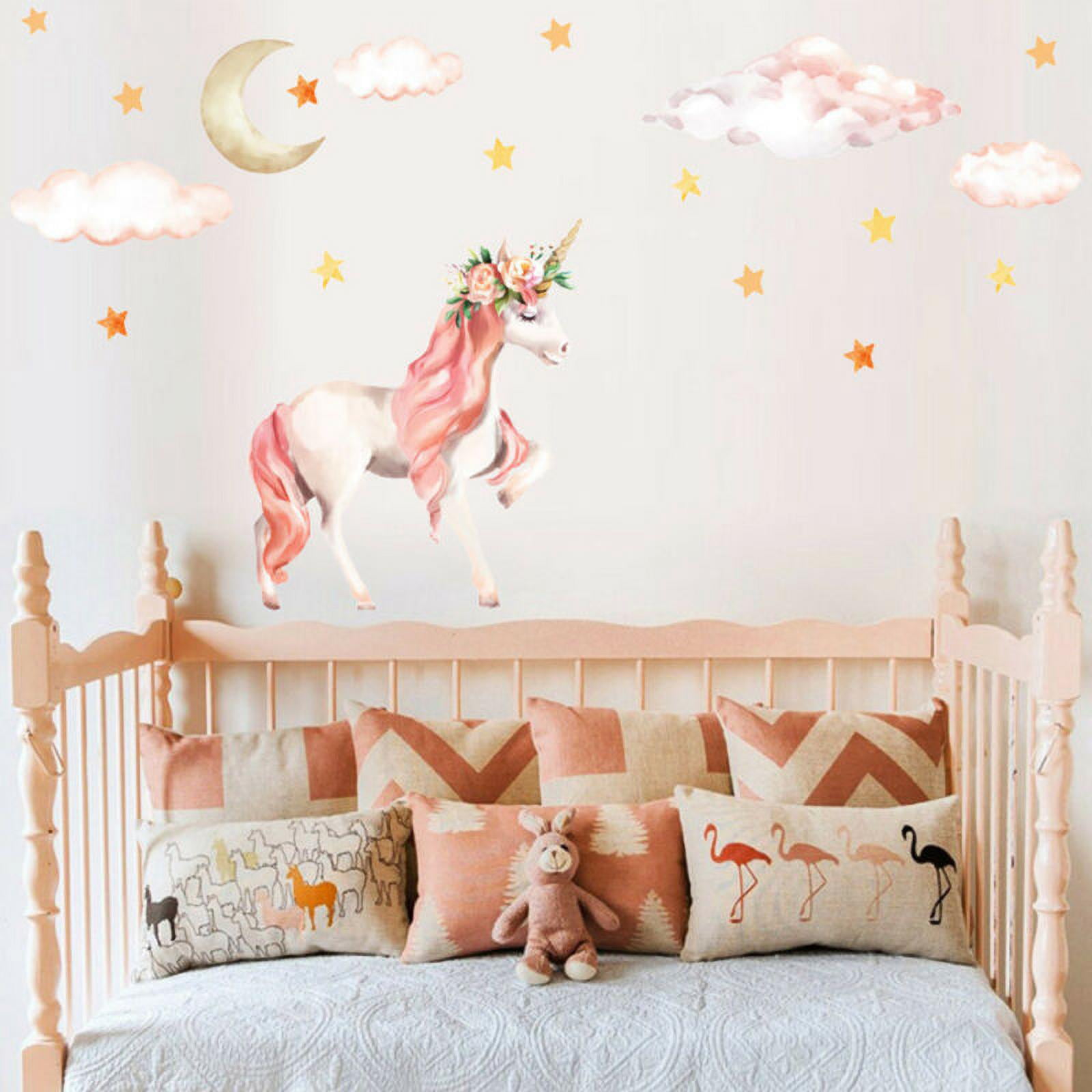 Vinyl Art Decoration For Teens Bedroom or Playroom Decor Dance With Fairies Ride A Unicorn Swim With Mermaids Girls Room Wall Decal