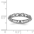 thumbnail image 2 of Stackable Expressions Sterling Silver Rhodium-plated Celtic Knot Ring, 2 of 5