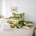 thumbnail image 6 of Feelyou Girls Spring Flower Bedding Comforter Set 7 Pieces, Green Leaves Plant Full Bedding Set, Kawaii Lily Floral Reversible Fitted Sheet Flat Sheet, Luxury Bedroom Decor, 6 of 8