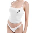 thumbnail image 4 of HNMKIU Women's Square Neck Camisole Top Summer Going Out Basic Shirt Sleeveless Style Womens Tank Tops 04_White,M, 4 of 4